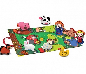 Игровой набор с ковриком и фигурками - Мини ферма (K's kids, KA743) Игровой набор с ковриком и фигурками - Мини ферма (K's kids, KA743)